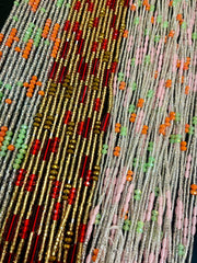 WHOLESALE WAISTBEADS-Seed Beads(Pck of 10 strands)